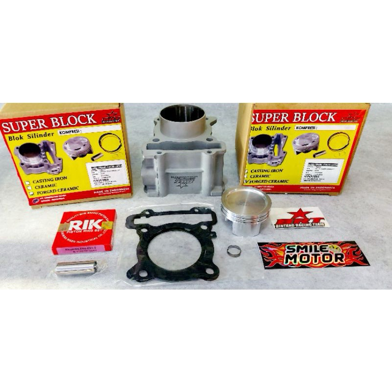 Jual BLOK BRT CERAMIK/KERAMIK FORGED PISTON 63MM NMAX/AEROX/LEXI/R15 V3 ...