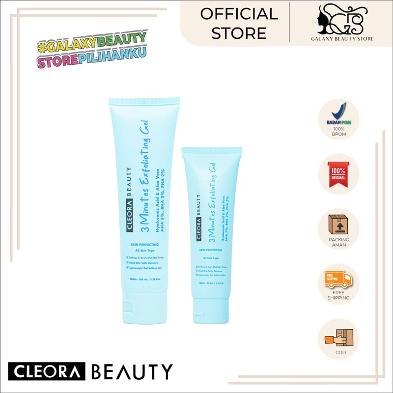 Jual CLEORA BEAUTY 3 MINUTES EXFOLIATING GEL / CLEORA 3 MINUTES ...