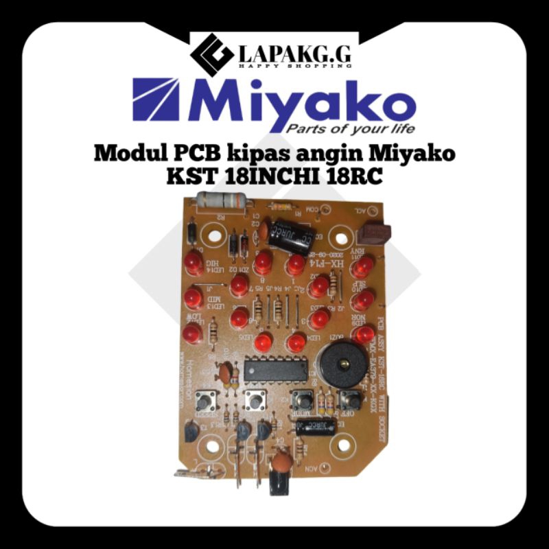 Jual Modul PCB kipas angin Miyako KST 18RC modul kipas Miyako 18