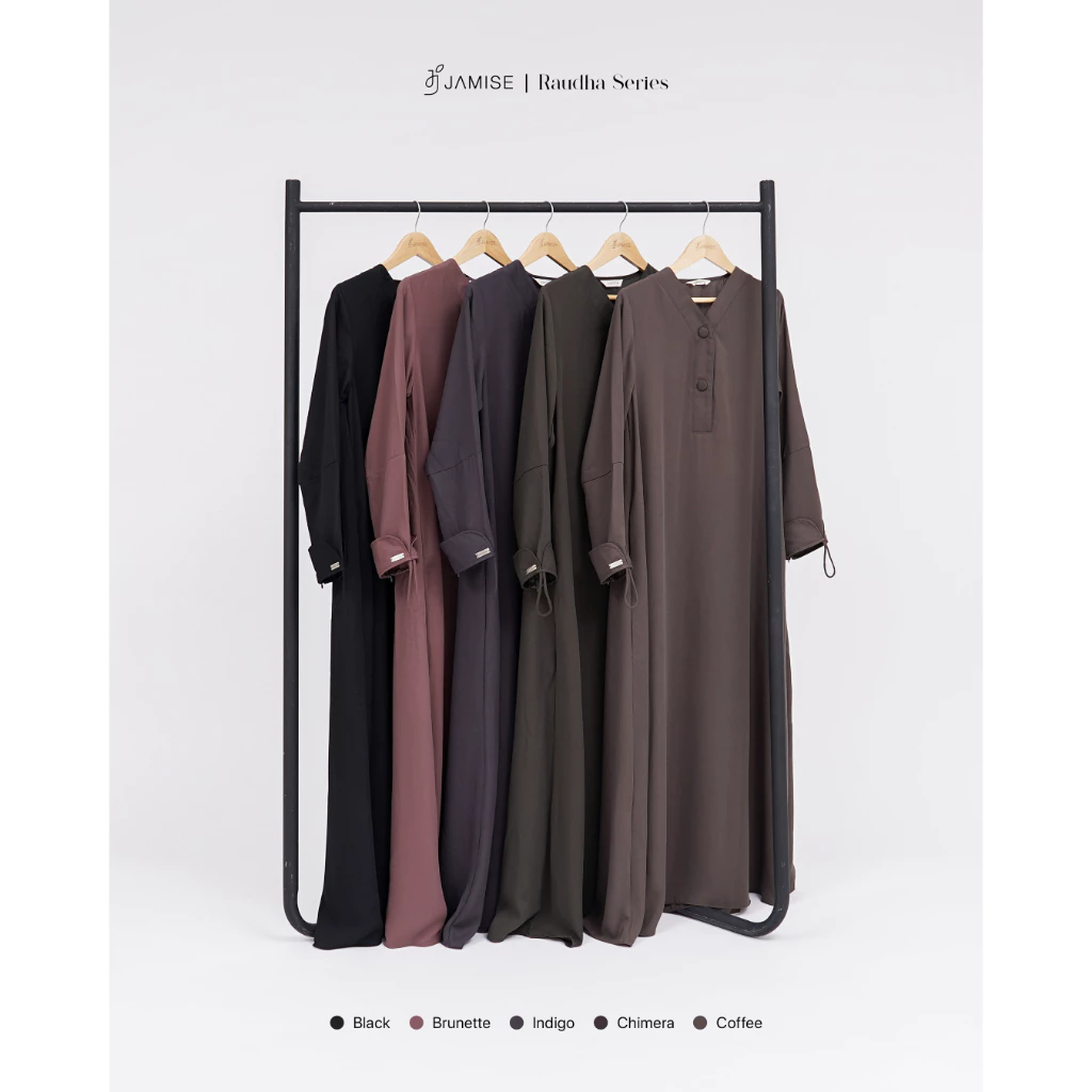 Detail lengan dan khimar Jamise Raudha Series