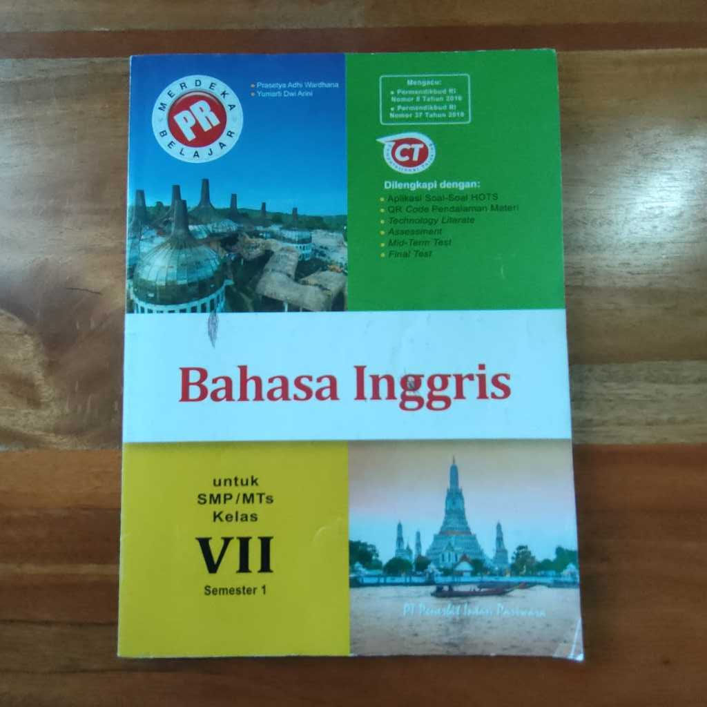 Jual Buku Bekas Bahasa Inggris Semester 1 SMP/MTs Kelas VII | Shopee ...