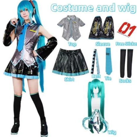 Vocaloid Miku Roze Kimono Cosplay Kostuum-Geavanceerde Custom : Cosplay