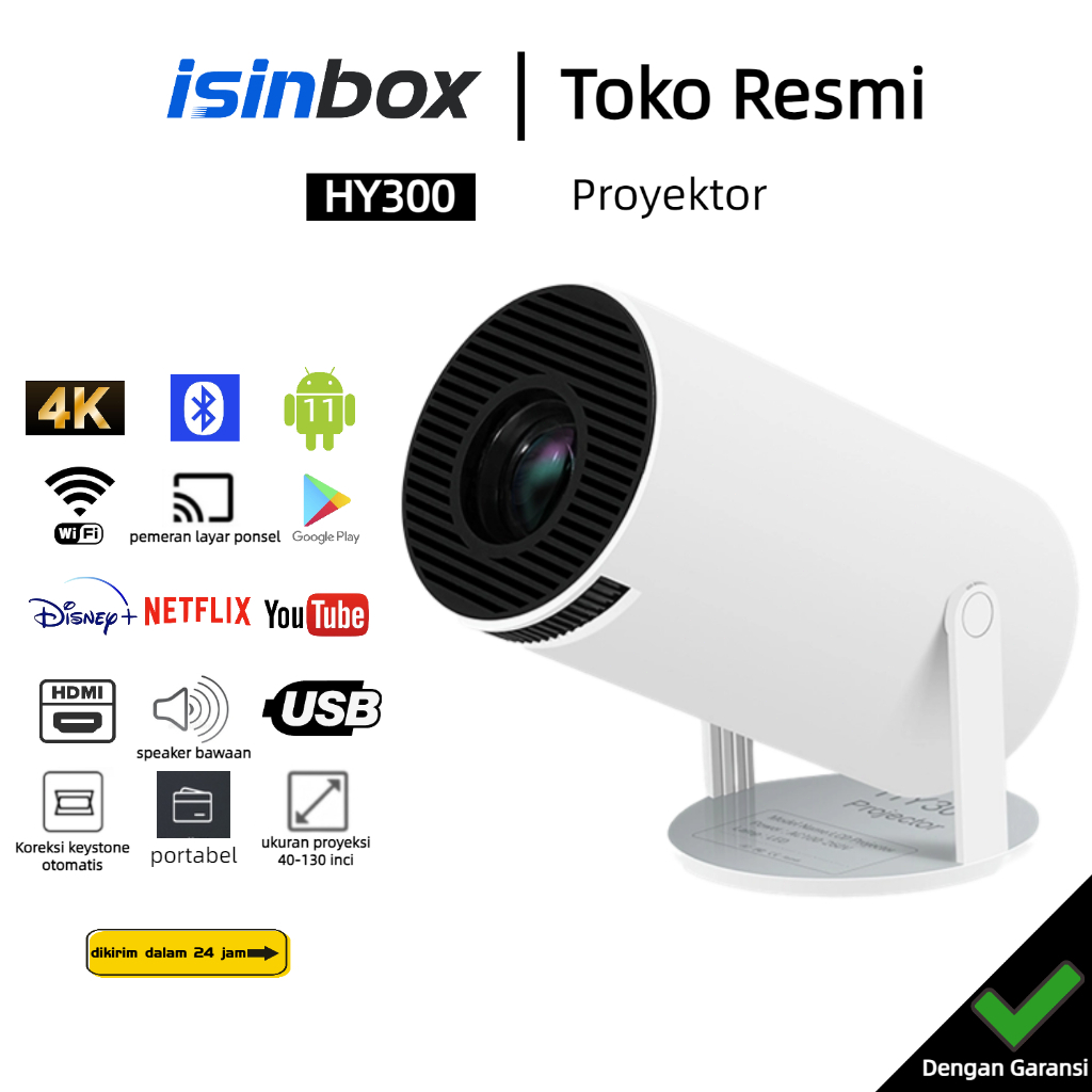 Jual Isinbox Hy Proyektor Android Bluetooth Proyektor G