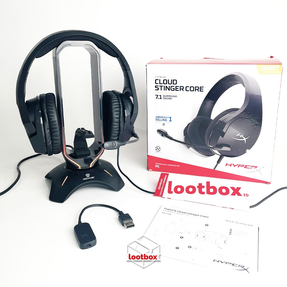 Jual Headset Gaming USB 7.1 3.5mm Hyperx Cloud Stinger Core - SECOND ...