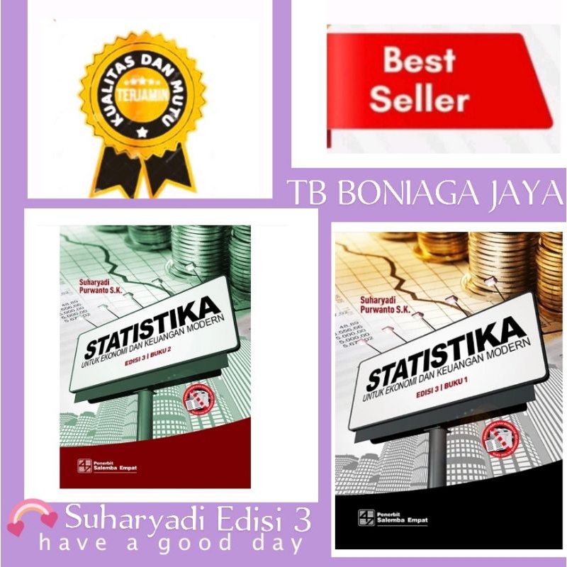 Jual Statistika Untuk Ekonomi Dan Keuangan Modern Edisi 3 Buku 1 Dan 2 ...