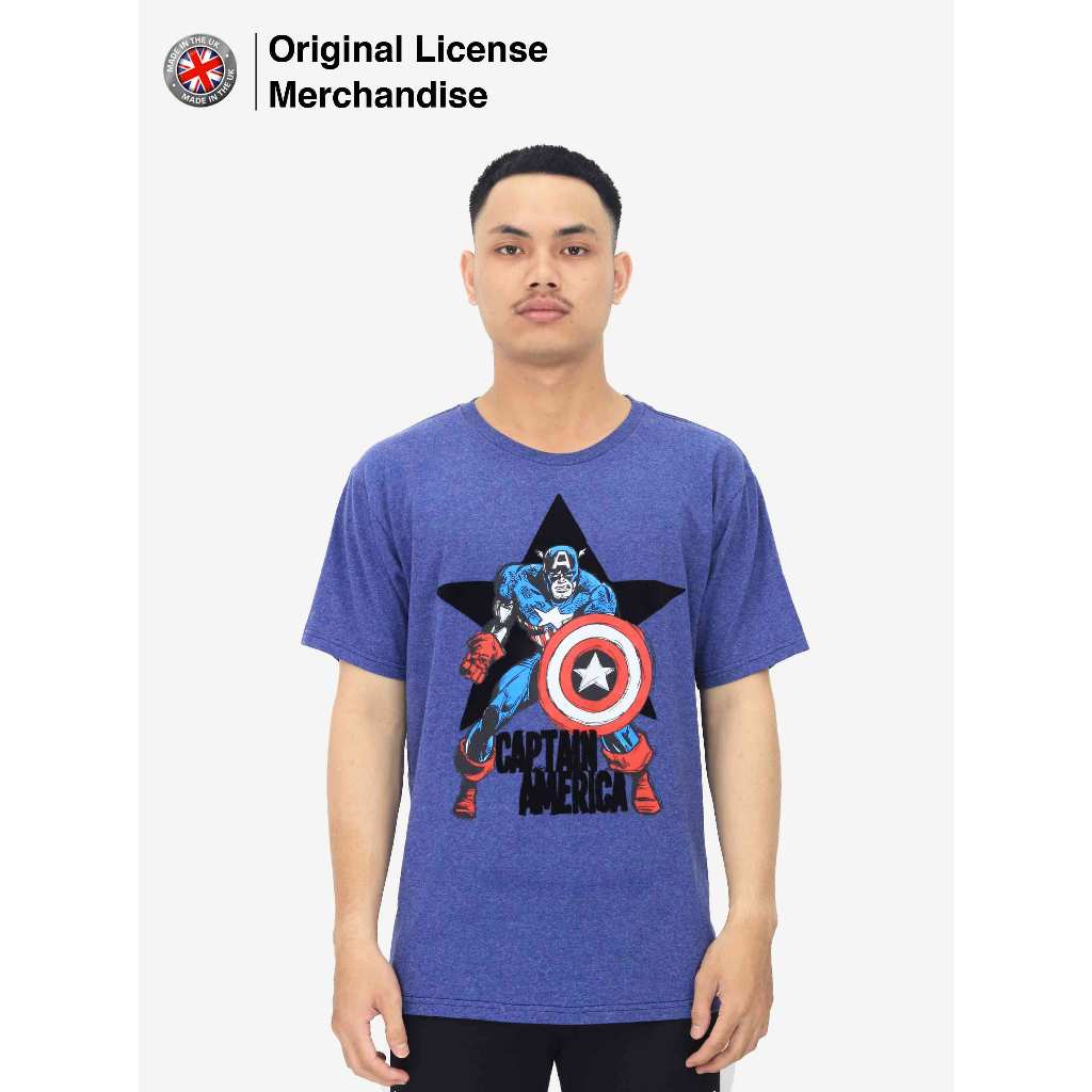Jual Kaos Baju Tshirt Movie Film Captain America Flocked Original