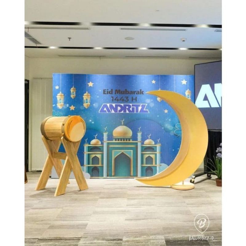 Jual Backdrop Styrofoam tipe gapura ramadhan eid Mubarak lebaran idul