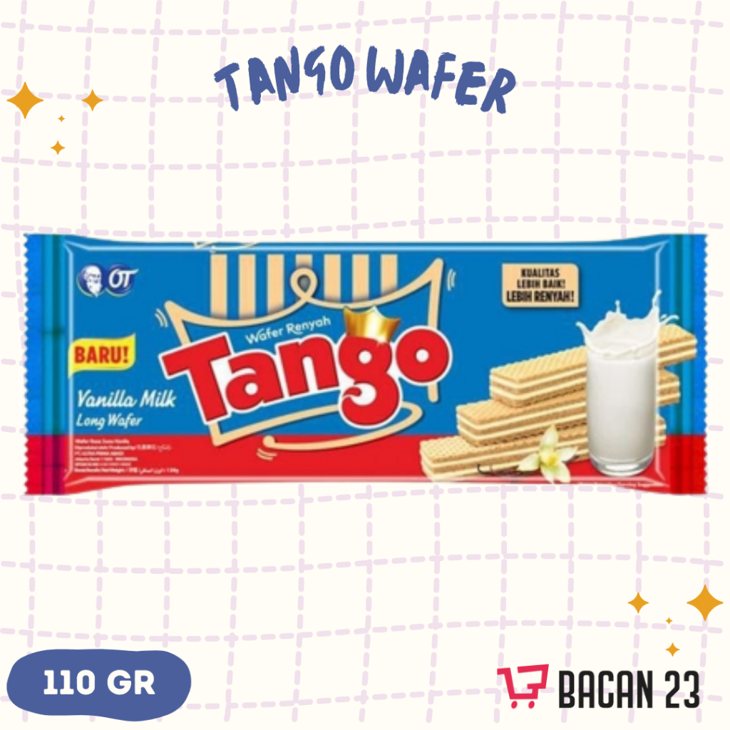 Jual Wafer Tango Long Wafer (110 gr) ( Cokelat/ Vanilla/Strawberry ...