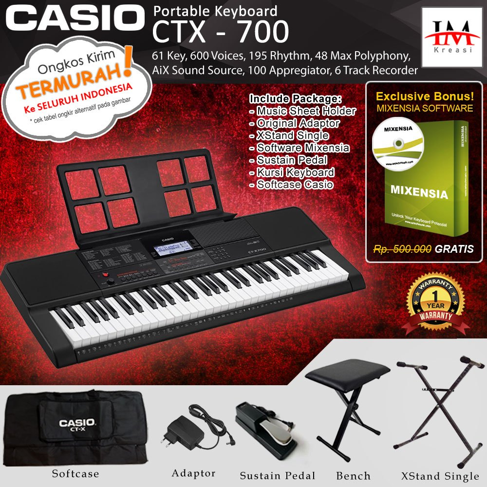 Casio ctx700 store harga