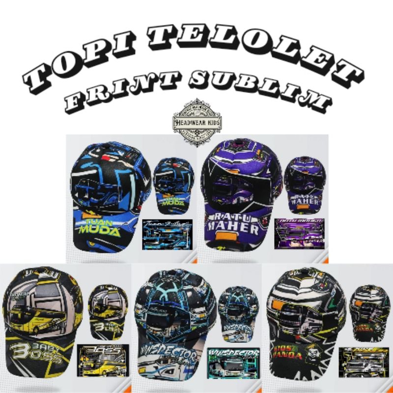 Jual Topi Anak Baseball BUS TELOLET ( FRINT SUBLIM ) | Shopee Indonesia