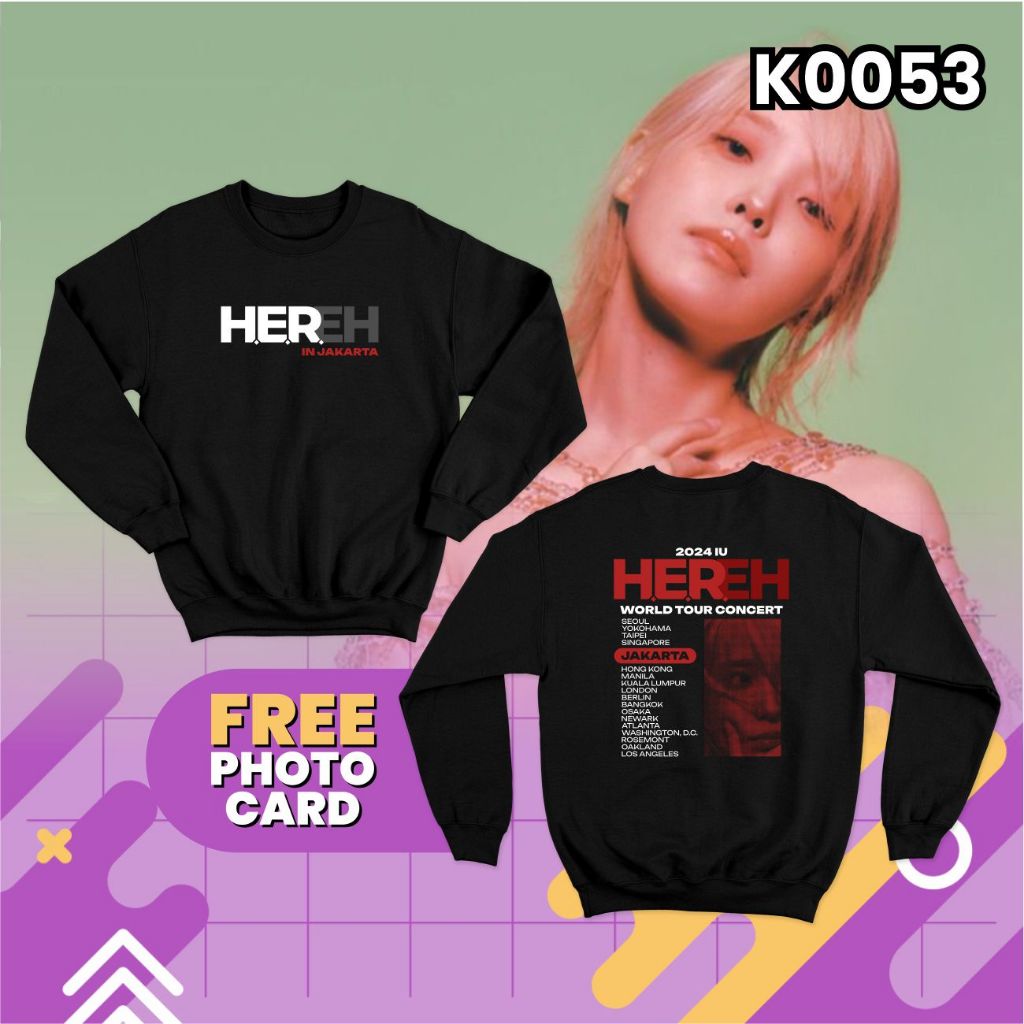 IU HEREH グッズ スウェットシャツ 入場者特典付 IU HEREH グッズ スウェットシャツ 入場特典付 IU HEREH グッズ