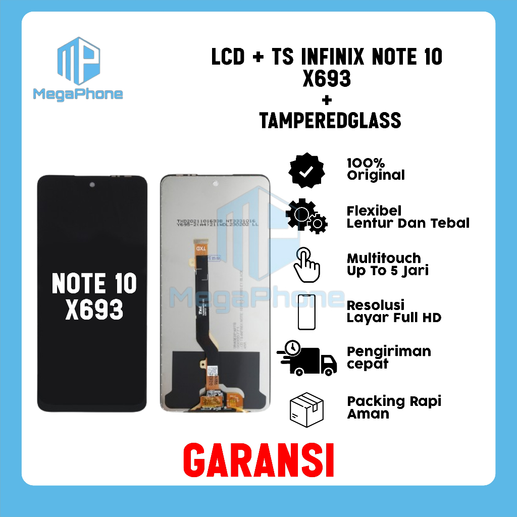 Jual LCD + TS INFINIX NOTE 1O/X693 ORI FULLSET GARANSI FREE TG | Shopee ...