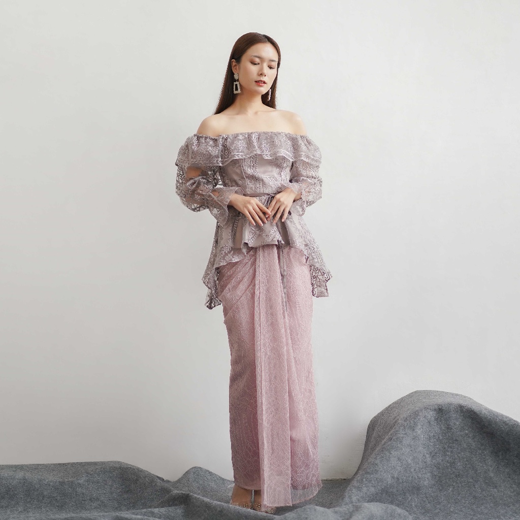 New Rania Kebaya Skirt (Soft Pink)