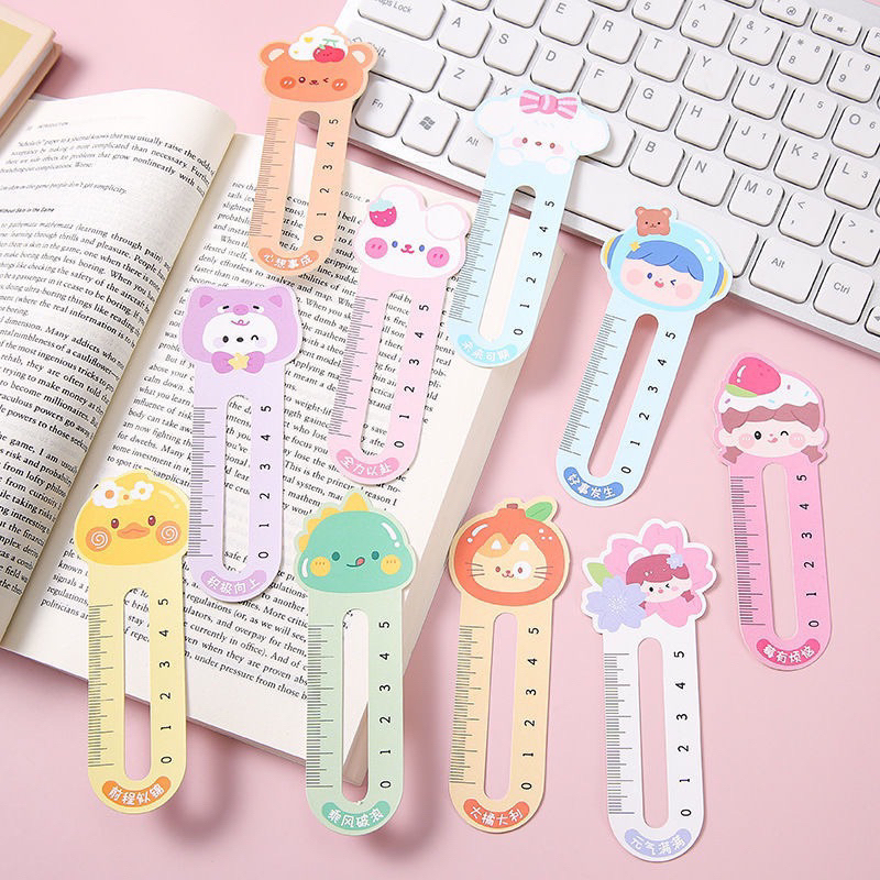 Jual 10 Pcs Penggaris Kertas Sanrio/Pembatas Buku Ruler Karakter Kartun ...