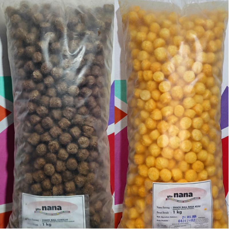 Jual GITA NANA SNACK BALL LOS 1kg | Shopee Indonesia