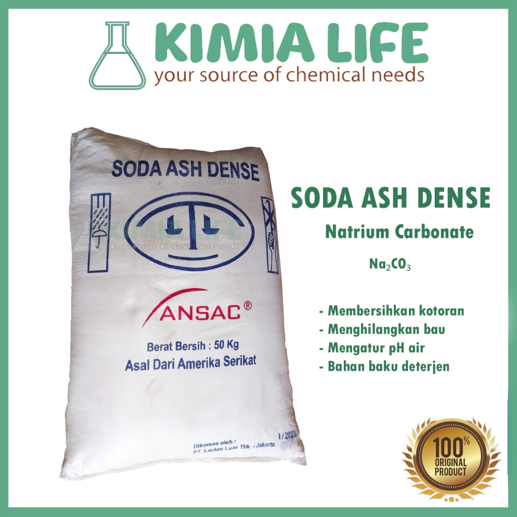 Jual Soda Ash Dense / Natrium Carbonate / Abu Soda Ansac USA 50 Kg ...