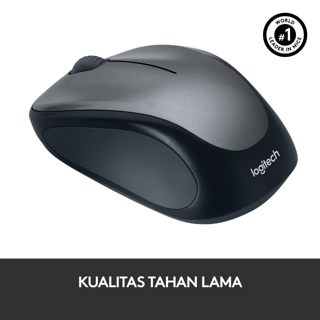 Logitech M235 Mouse Wireless Grip Karet Nyaman (3)