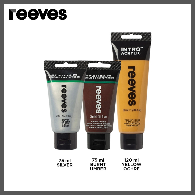 Jual PROMO Reeves Acrylic Paint Color Set Cat Akrilik | Shopee Indonesia
