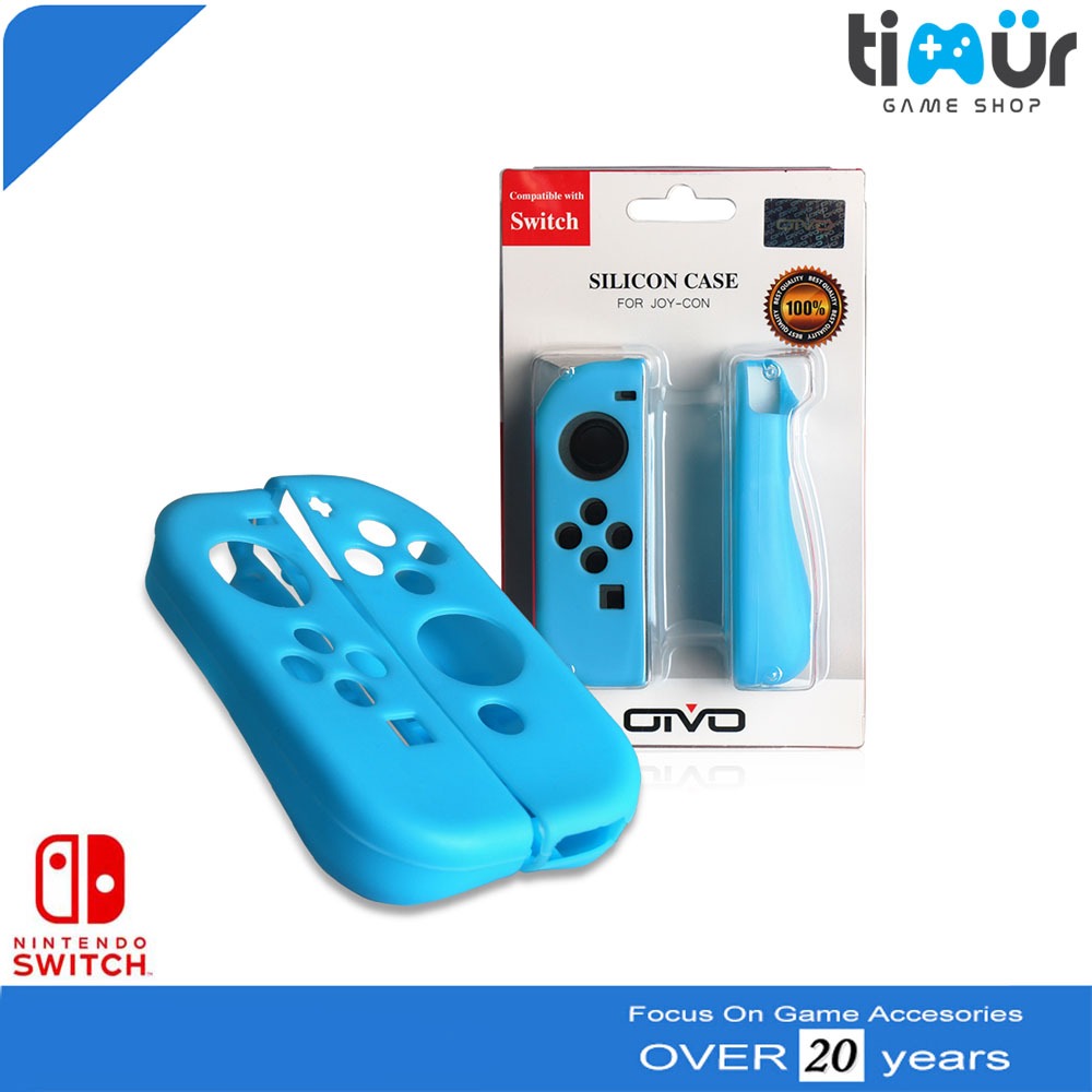 Kondom Silikon Silicone Case Joy Con Nintendo Switch OLED Merah Biru Hitam