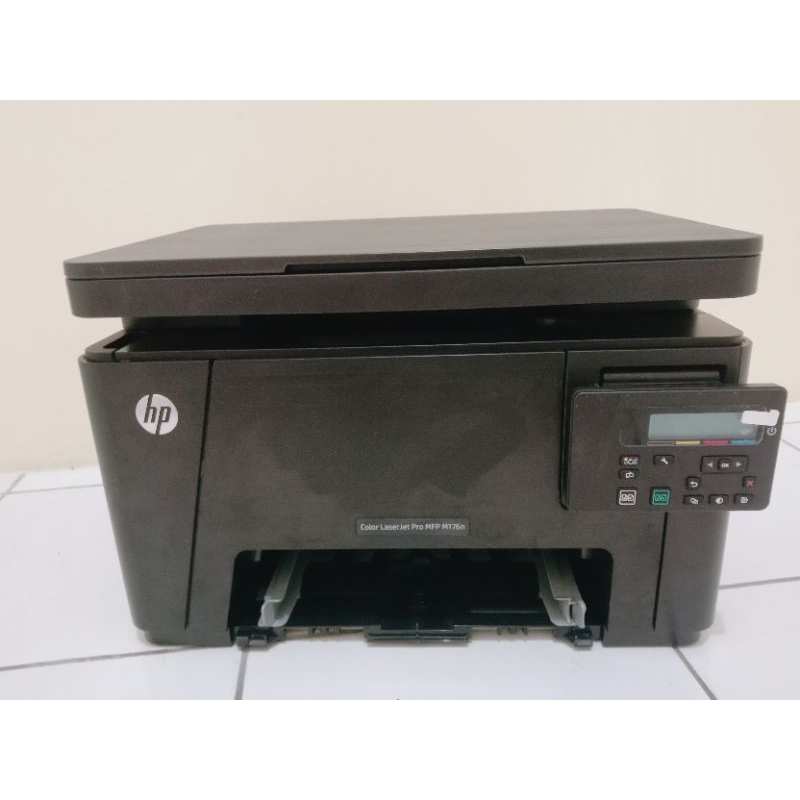 Jual HP COLOR LASERJET PRO MFP M176N PRINTER POTOCOPY WARNA | Shopee ...