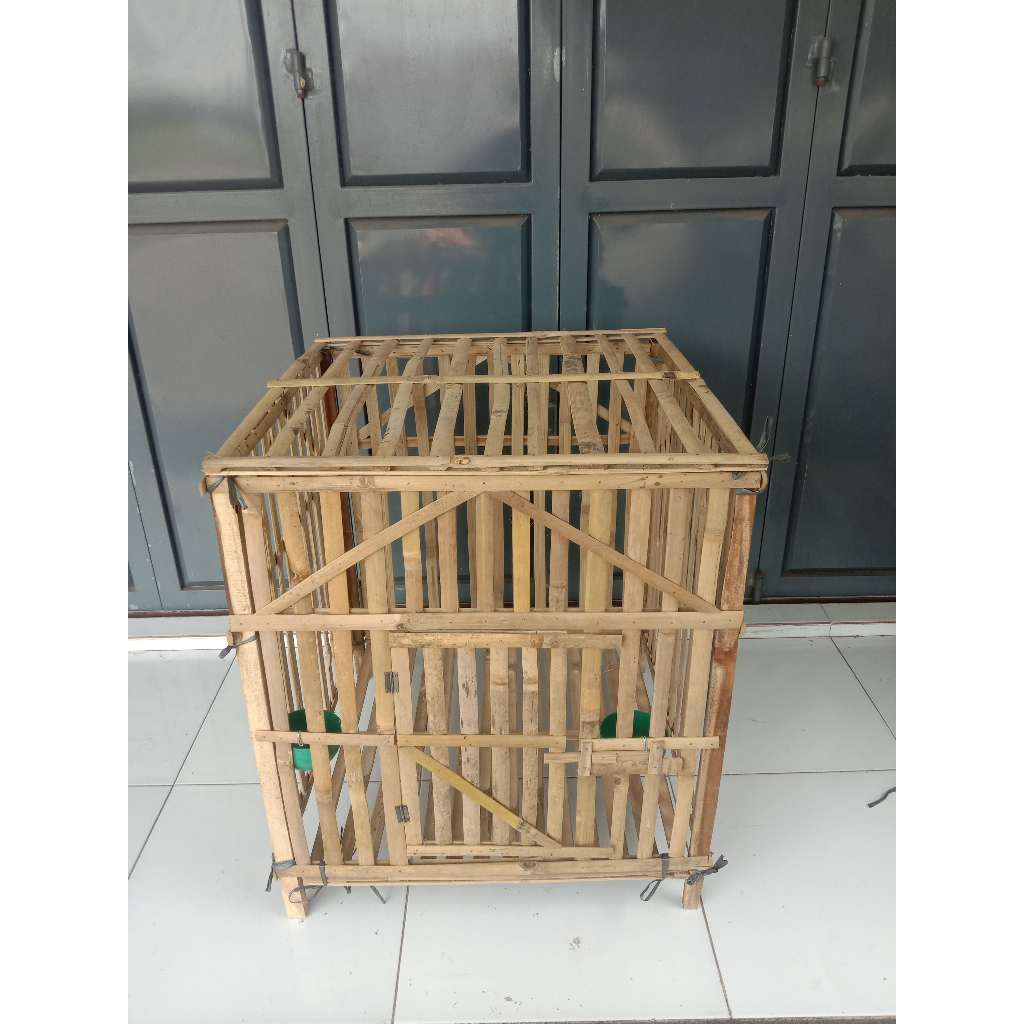 Jual Kandang rakit ayam bangkok Kandang bambu bongkar pasang ukuran ...