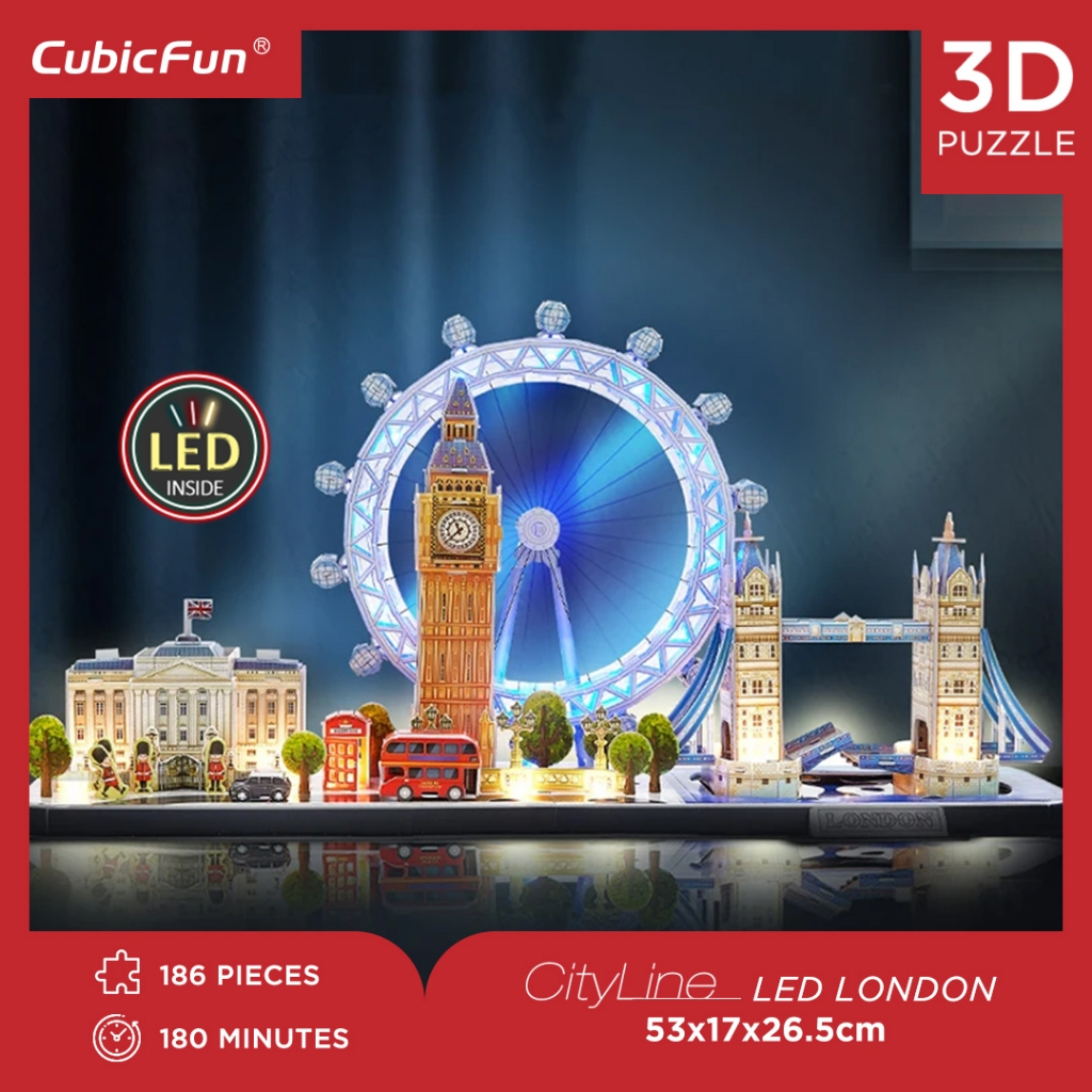 Jual Cubicfun CITYLINE LED London -3D Puzzle | Shopee Indonesia
