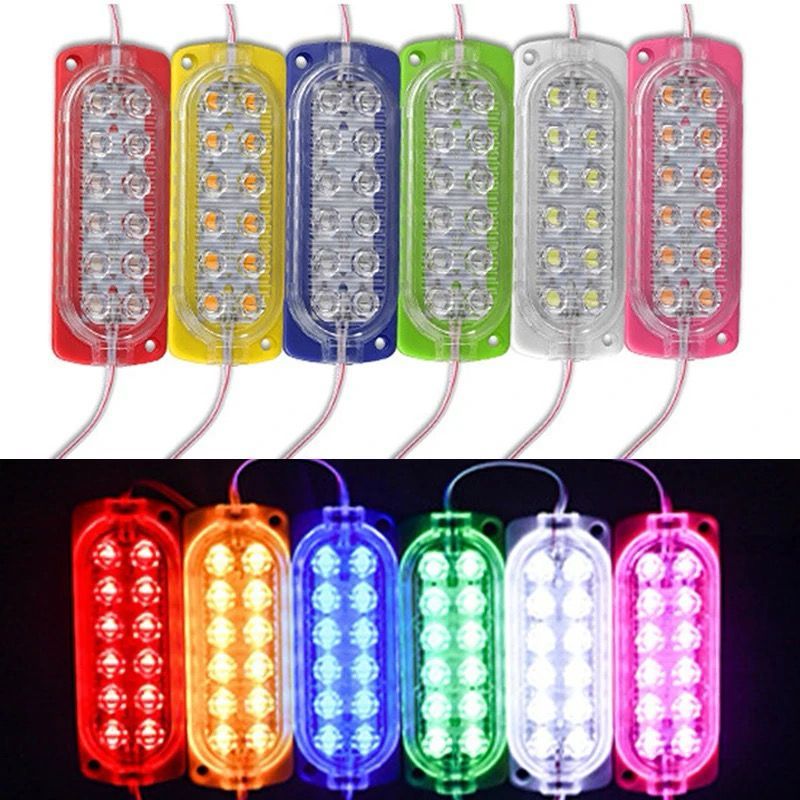 Jual LAMPU LED MODUL MODULE 12 MATA STRIP VARIASI MOBIL MOTOR 12V VOLT ...