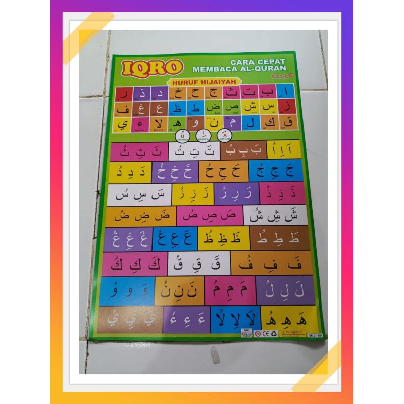 Jual Poster IQRO Cara Cepat Membaca Al-Qur'an | Shopee Indonesia
