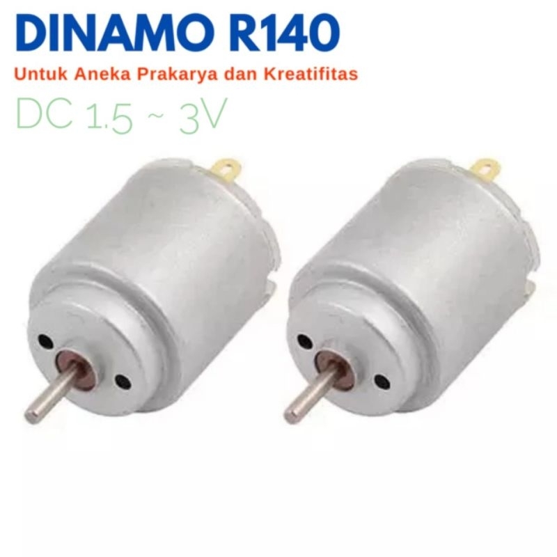 Jual Motor DC 1.5 - 3V DC Dinamo R140 Bor Mini DIY Robotic | Shopee ...