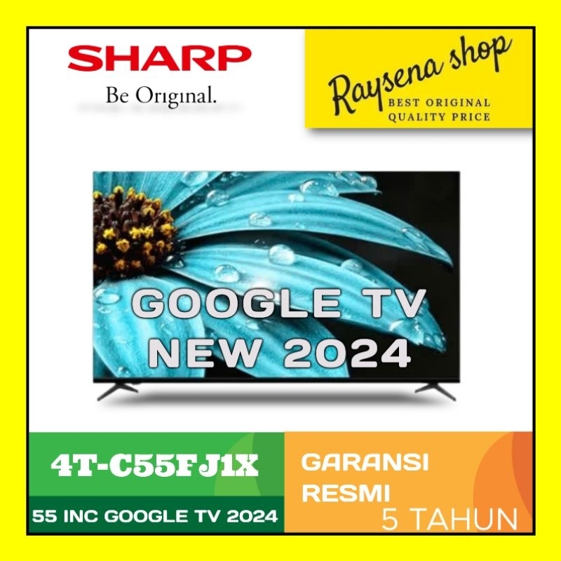 Jual SHARP 55FJ1X GOOGLE TV 4K UHD HDR 55 INCH FRAMELESS / 4T-C55FJ1X ...
