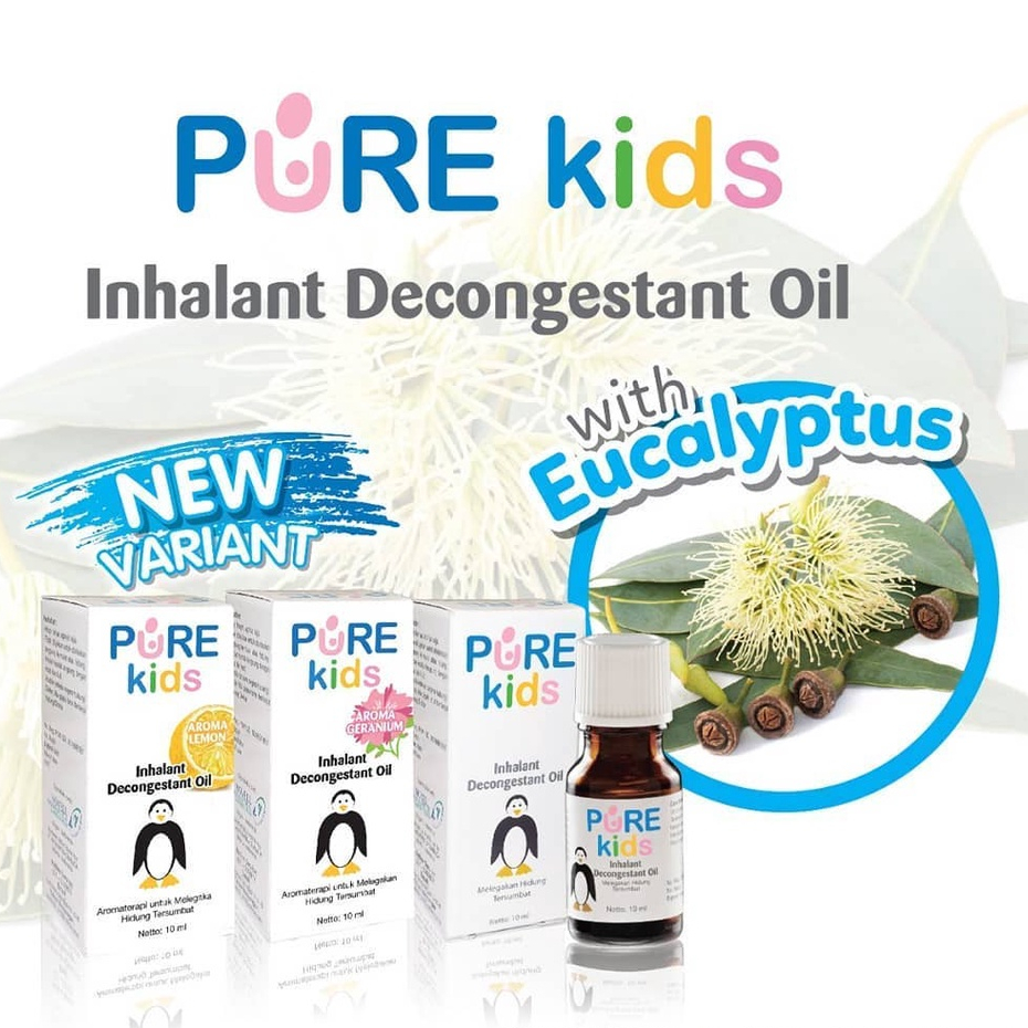 Jual Pure Kids Inhalant Decongestant Oil Varian Rasa dan Tungku / Oil ...
