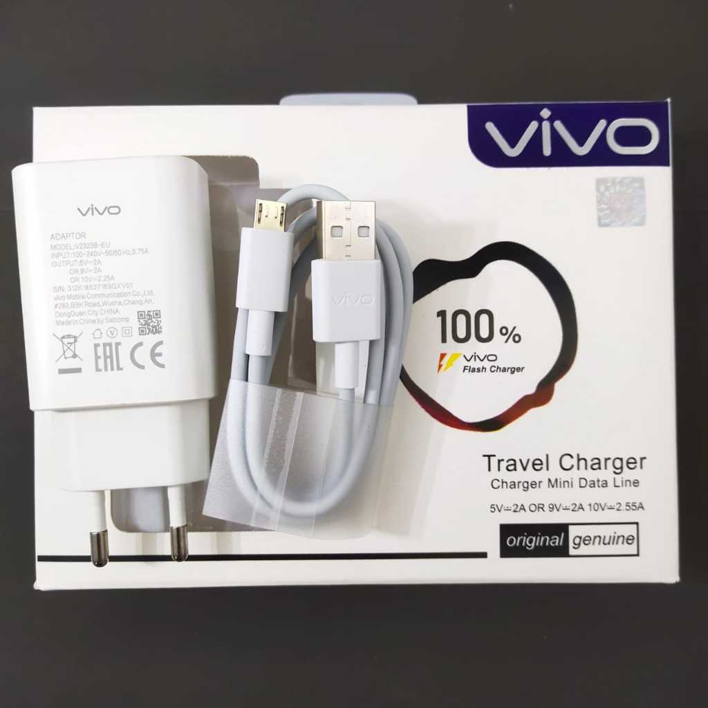 Phone Charger Vivo Y71 Original Charger Price VIVO Charger Cas - Main Image