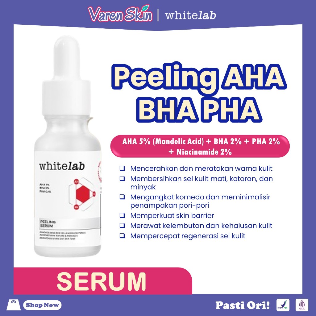 Jual WHITELAB Peeling AHA BHA PHA Serum | Shopee Indonesia