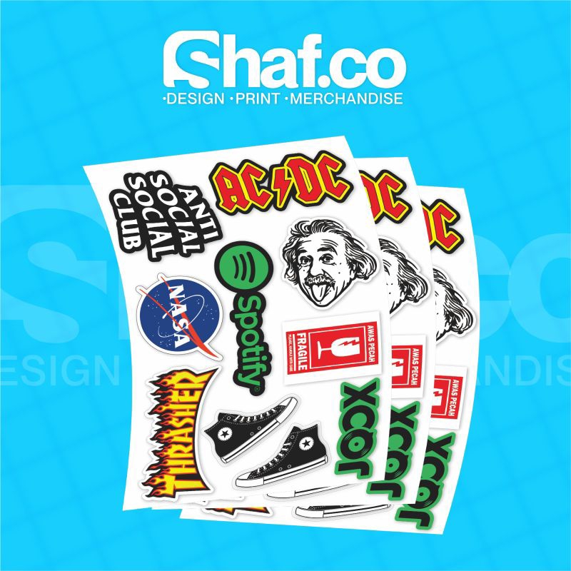 Jual STICKER PACK BAND DAN BRAND DISTRO FOR HELM MOTOR LAPTOP DLL ...