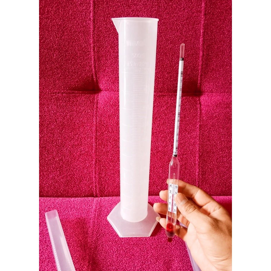 Jual Set Hydrometer Solar with Thermometer Lengkap Dg Gelas Ukur 1 ...