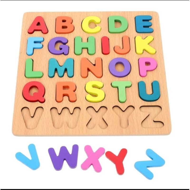 Jual Mainan anak-anak puzzle huruf/angka besar. | Shopee Indonesia