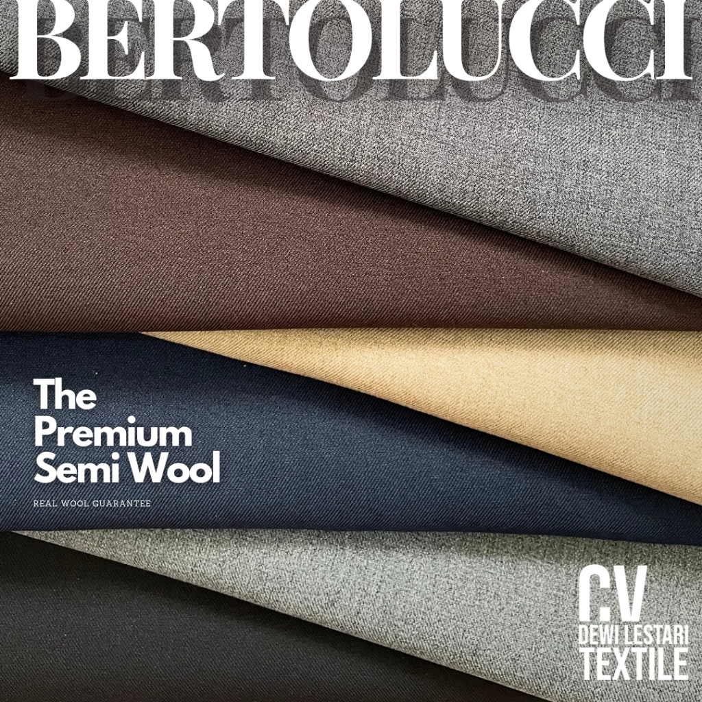 Jual Kain Semi Wool Bertolucci Stretch Premium per 0,25 METER | Shopee ...