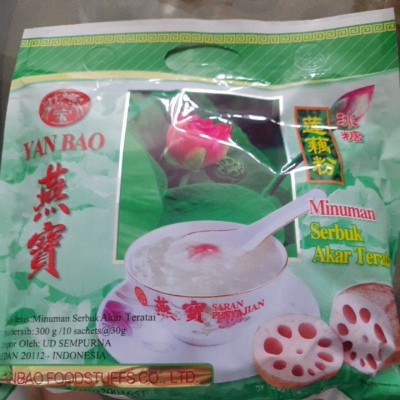 Jual yan bao akar serbuk teratai isi 10sachetx30g | Shopee Indonesia