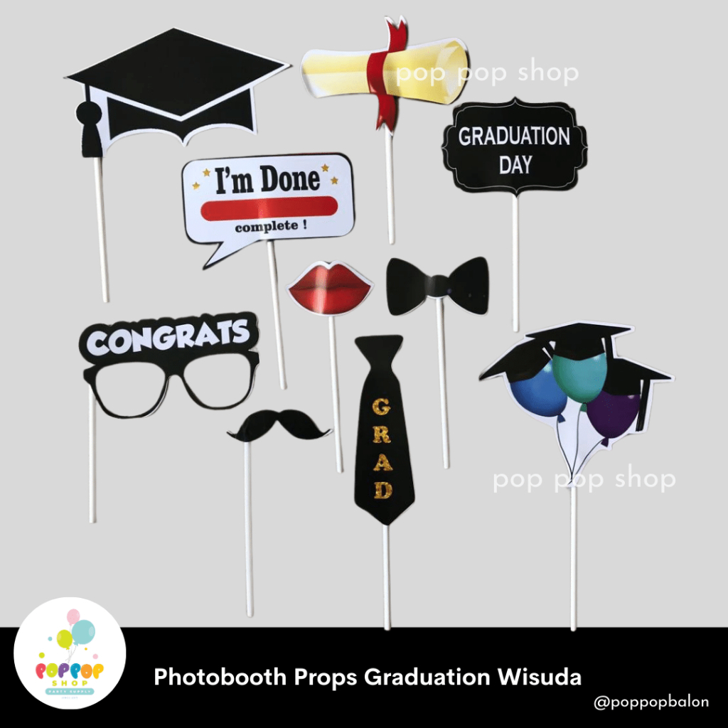 Jual Photo booth Props Graduation Wisuda Congrats | Shopee Indonesia