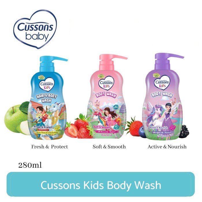 Jual CUSSONS Kids Body Wash 280ml | Shopee Indonesia