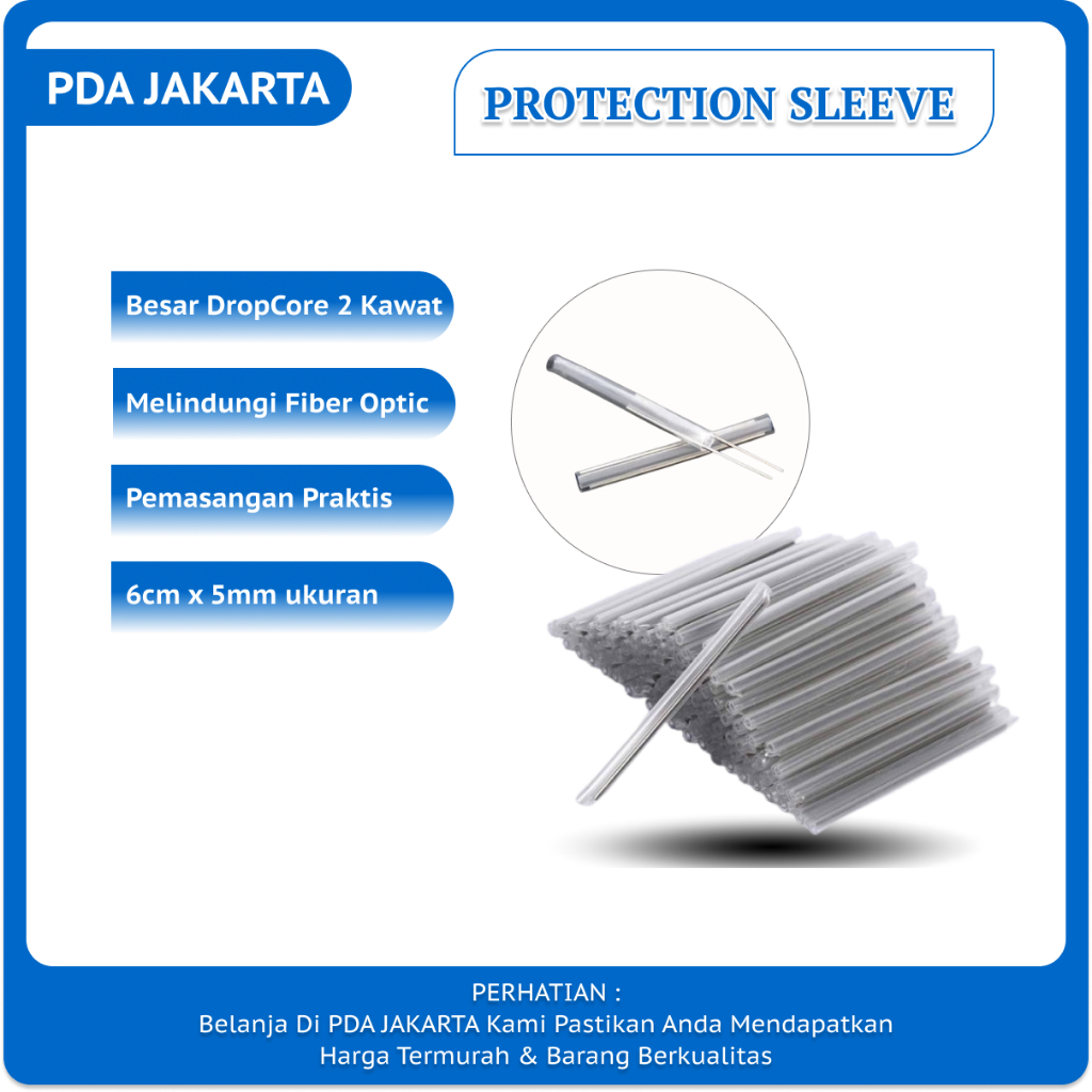 Jual 1 Pack ISI 50pcs Protection Sleeve Besar 2 Kawat Core Protector ...