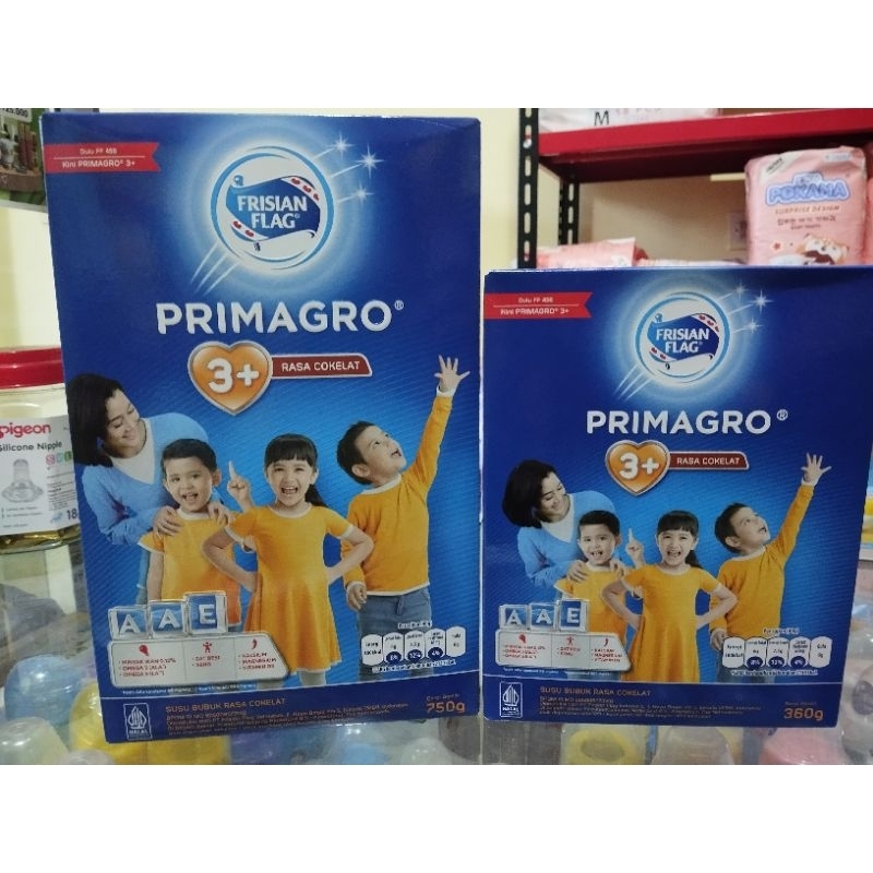 Jual FRISIAN FLAG PRIMAGRO 3+ COKLAT 360g/750g | Shopee Indonesia