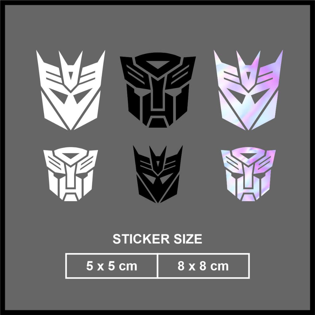 Jual Cutting Sticker Transformer Autobot Decepticon | Shopee Indonesia