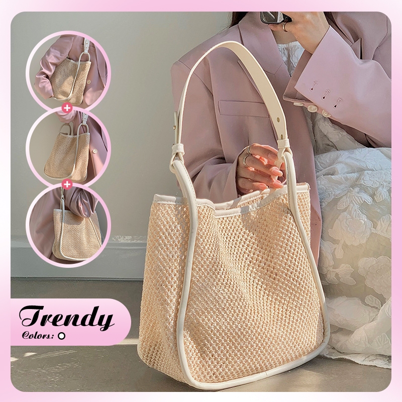 Jual Tote Bags Wanita Tas Anyaman Berkapasitas Besar 2024 Tas Bahu ...