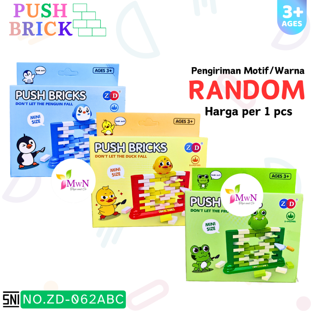 Jual MWN Mainan Push Bricks Mini No.ZD-062ABC | Shopee Indonesia
