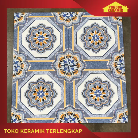 Keramik Lantai Dekoratif Avignon 40x40 Gaza Blue