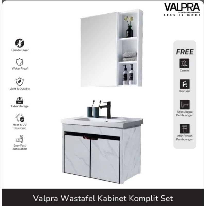 Jual Wastafel Kabinet Set Valpra Washtafel Cabinet Set V Shopee Indonesia