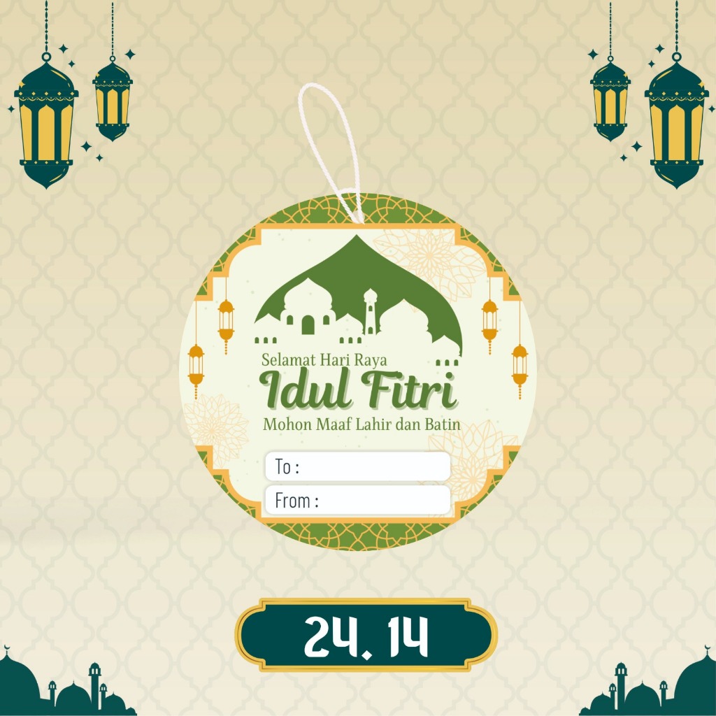 Jual Hang Tag Ucapan Idul Fitri / Hang Tag Hampers Parcel Idul Fitri ...