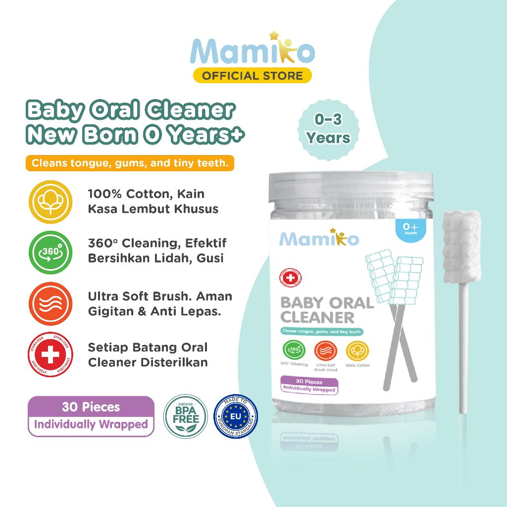 Jual Mamiko Pembersih Mulut Bayi New Born Isi 30 PCS | Aman Digunakan