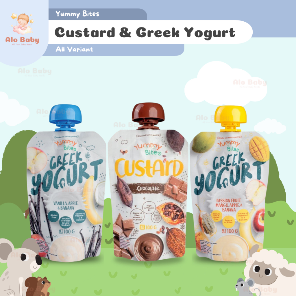 Jual Yummy Bites Greek Yoghurt Puree / pure buah bubur mpasi 100g ...